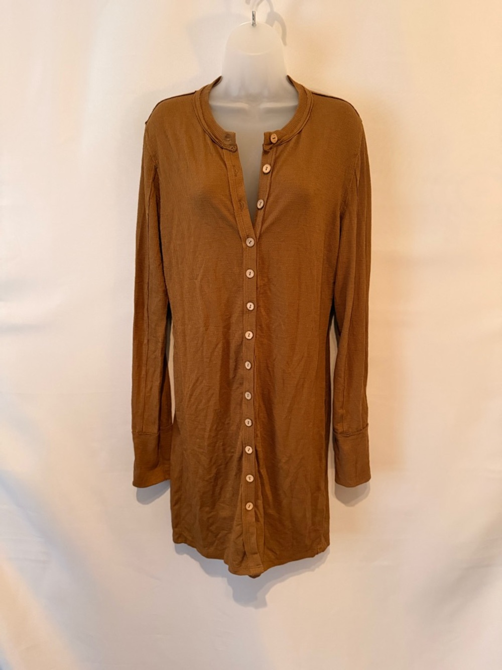 Free People Long Sleeve Button-Up Dress